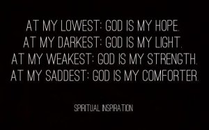 God is my strength